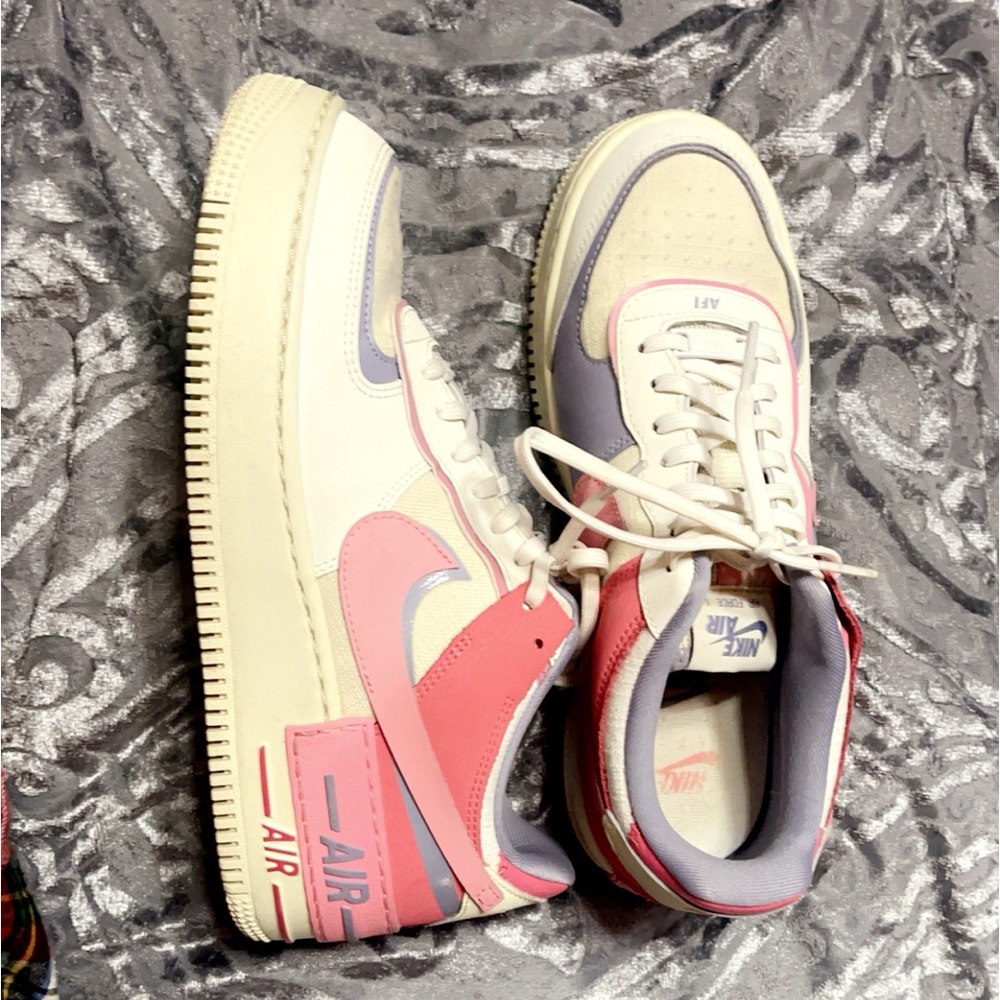 air force 1s pink an purple